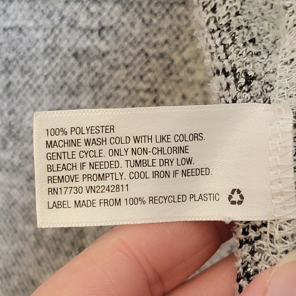 Knox Rose Boho Fuzzy Aztec Pattern Waterfall Drape Front Open Cardigan MEDIUM - Picture 9 of 10